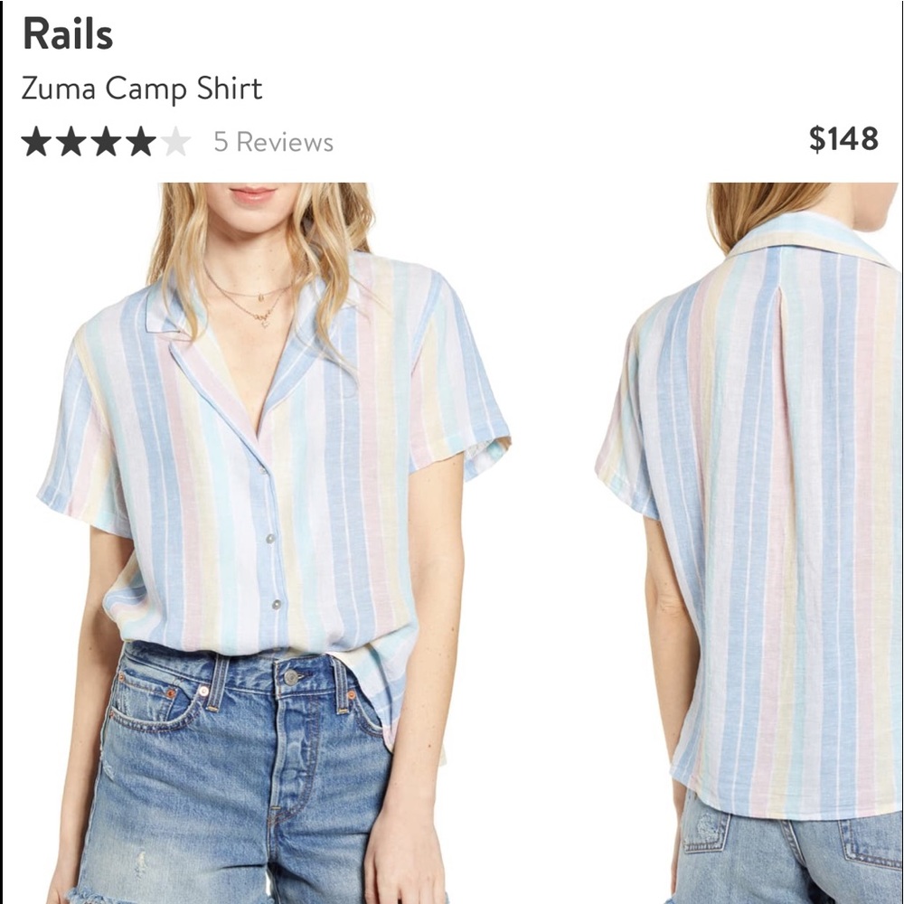 Rails Zuma Camp Shirt in Jubilee Stripe